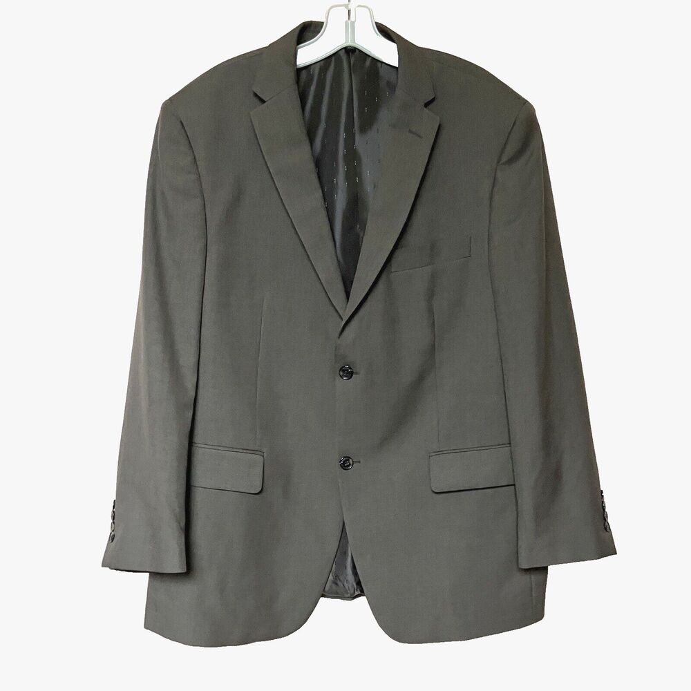 Angelo Rossi Sports Coat 46R 2 Button Dark Taupe OS2 NWOT Career Neutral Office